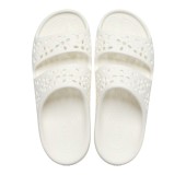 CROCS 210966-0WV CHALK CLASSIC FLORAL SANDAL