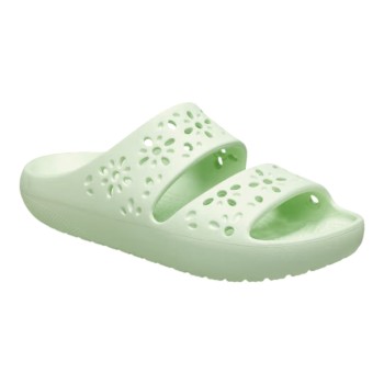 CROCS 210966-3YH JADE TINT CLASSIC FLORAL SANDAL