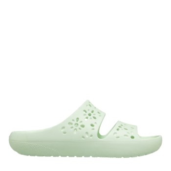 CROCS 210966-3YH JADE TINT CLASSIC FLORAL SANDAL