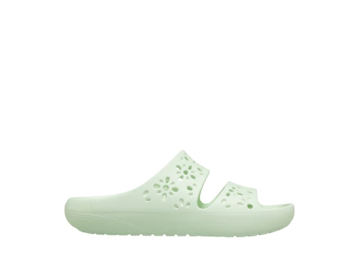 CROCS 210966-3YH JADE TINT CLASSIC FLORAL SANDAL