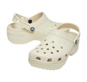 CROCS 206750-2Y2 BONE CLASSIC PLATFORM CLOG W