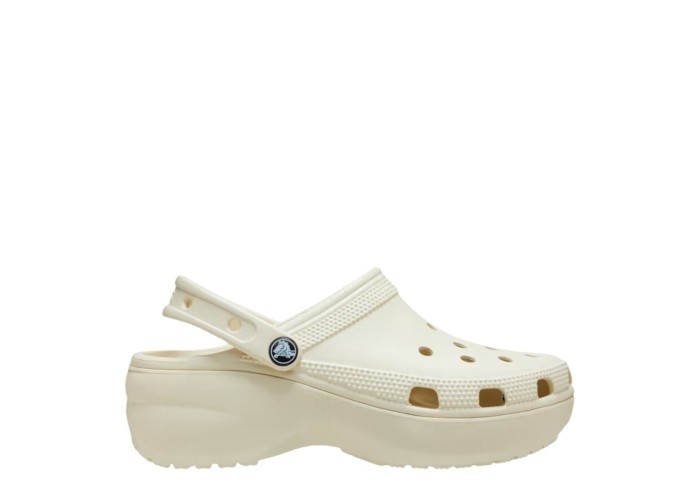 CROCS 206750-2Y2 BONE CLASSIC PLATFORM CLOG W