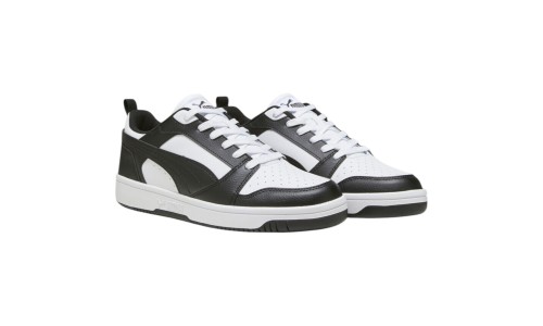 PUMA 392328-01 WHITE/BLACK REBOUND V6 LOW