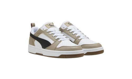 PUMA 392328-52 WHITE/BLACK/BEIGE REBOUND V6 LOW