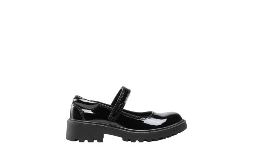 GEOX J6420P-000HH-C9999 BLACK PATENT 