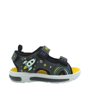 FILA 7YN61005-350 ANTHRACITE YELLOW ROCKET VELCRO LIGHTS