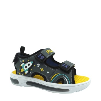 FILA 7YN61005-350 ANTHRACITE YELLOW ROCKET VELCRO LIGHTS