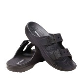 CROCS 213586-001 BLACK SATURDAY BUCKLE SANDAL