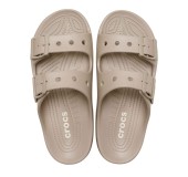 CROCS 213586-214 TAUPE SATURDAY BUCKLE SANDAL