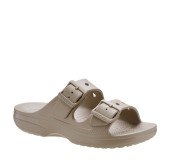 CROCS 213586-214 TAUPE SATURDAY BUCKLE SANDAL