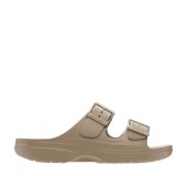 CROCS 213586-214 TAUPE SATURDAY BUCKLE SANDAL