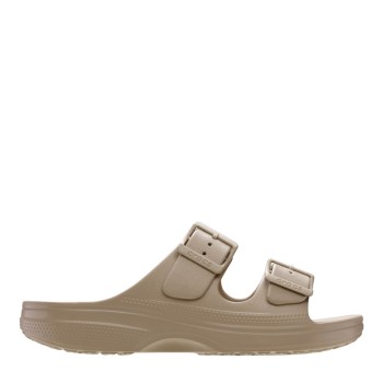 CROCS 213586-214 TAUPE SATURDAY BUCKLE SANDAL