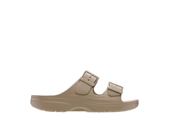 CROCS 213586-214 TAUPE SATURDAY BUCKLE SANDAL