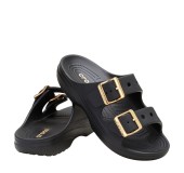 CROCS 213316-001 BLACK SATURDAY BUCKLE SANDAL