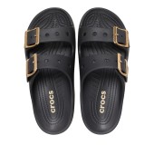 CROCS 213316-001 BLACK SATURDAY BUCKLE SANDAL