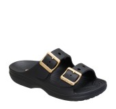 CROCS 213316-001 BLACK SATURDAY BUCKLE SANDAL