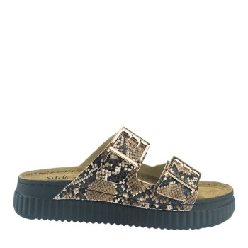 SUNNY SANDALS ROMA-60702 SNAKE ROSE 