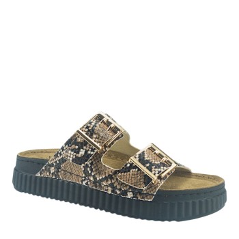 SUNNY SANDALS ROMA-60702 SNAKE ROSE 