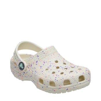 CROCS 212669-2MT SUMMIT WHITE MULTI GLOW PAINT SPLATTER
