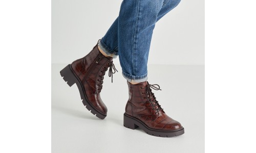 TAMARIS 1-25210-47-395 COGNAC CROCO 