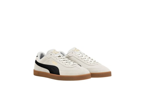 PUMA 400717-10 VAPOR GREY-PUMA BLACK PUMA CLUB II REA SUED
