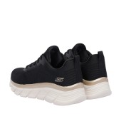SKECHERS 117385-BKGD BLACK GOLD BOBS B FLEX HI - FLYING HI BKGD
