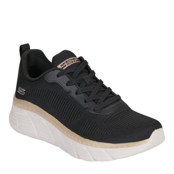 SKECHERS 117385-BKGD BLACK GOLD BOBS B FLEX HI - FLYING HI BKGD