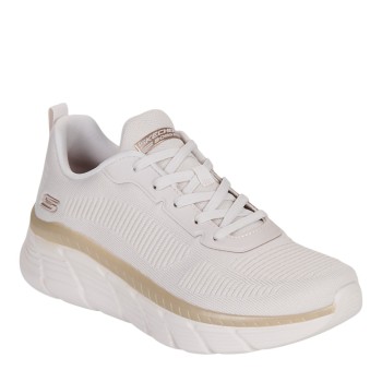 SKECHERS 117385-WTGD WHITE GOLD BOBS B FLEX HI - FLYING HI WTGD
