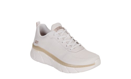 SKECHERS 117385-WTGD WHITE GOLD BOBS B FLEX HI - FLYING HI WTGD