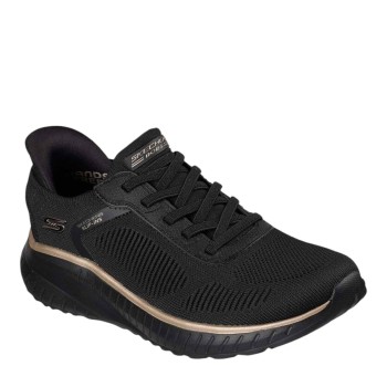 SKECHERS 117497-BKRG BLACK GOLD BOBS SQUAD CHAOS - CURRENT MUSE BKRG