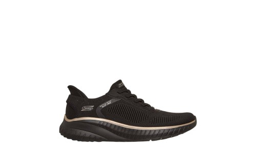 SKECHERS 117497-BKRG BLACK GOLD BOBS SQUAD CHAOS - CURRENT MUSE BKRG
