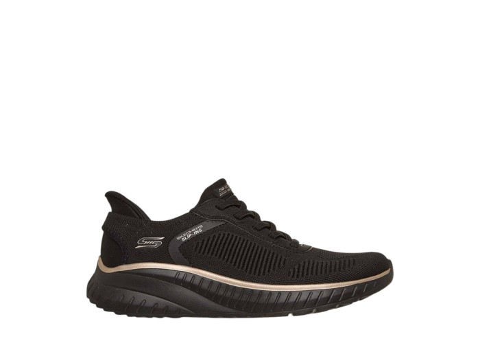 SKECHERS 117497-BKRG BLACK GOLD BOBS SQUAD CHAOS - CURRENT MUSE BKRG