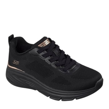 SKECHERS 117720-BBK BLACK BOBS ARCH FIT ELEVS BBK