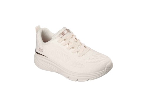 SKECHERS 117720-OFWT ODD WHITE BOBS ARCH FIT ELEVS OFWT