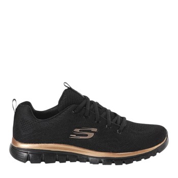 SKECHERS 12615-BKRG BLACK GOLD GRACEFUL - GET CONNECTED BKRG