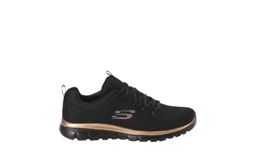 SKECHERS 12615-BKRG BLACK GOLD GRACEFUL - GET CONNECTED BKRG