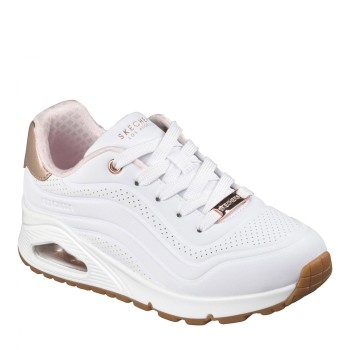 SKECHERS 310286L-WHT WHITE UNO GEN 1 - SHIMMER AWAY WHT