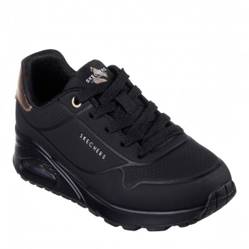 SKECHERS 310545L-BBK BLACK UNO GEN 1 - SHIMMER AWAY BBK