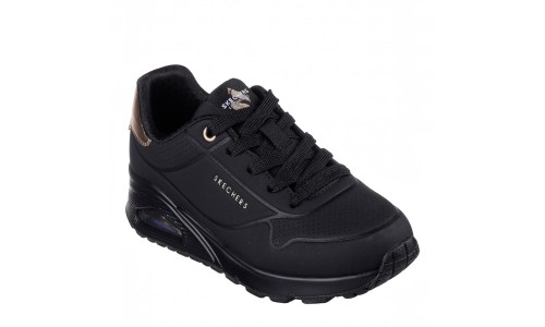 SKECHERS 310545L-BBK BLACK UNO GEN 1 - SHIMMER AWAY BBK