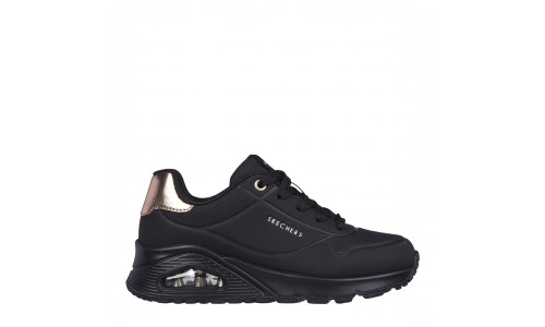 SKECHERS 310545L-BBK BLACK UNO GEN 1 - SHIMMER AWAY BBK