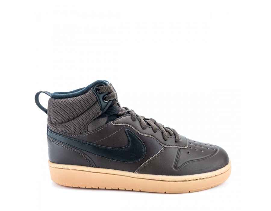 Nike Court Borough Mid 2 Boot (GS) czarne mÅodzieÅ¼owe [BQ5440-001] - butydlamalucha.pl